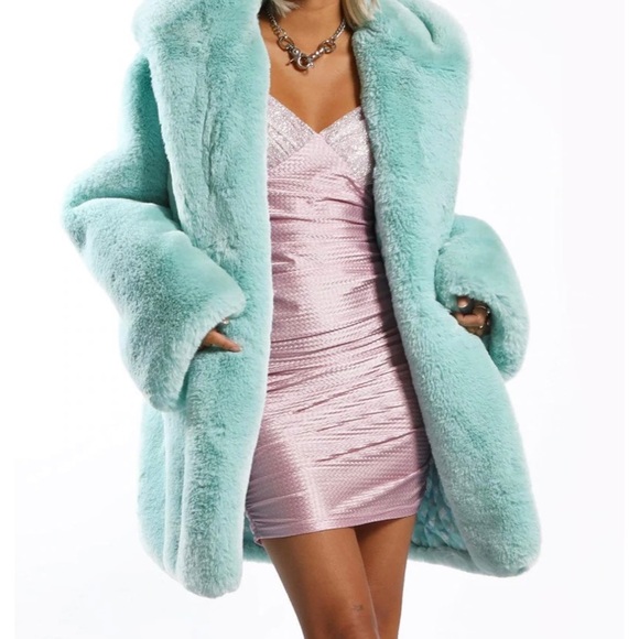 Elsie And Fred Faux Fur Coat 